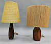 Two Danish Modern Table Lamps