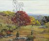 HARRIS, Charles G. Oil on Canvas. Autumn Landscape