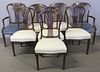 Set of 8 Antique Hepplewhite Style Dining Chairs.
