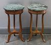 Pair of Classical Style Marble Top Tables.