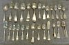 SILVER. Grouping of Coin Silver Flatware.