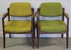 Pair of Midcentury Jens Risom Upholstered Chairs.