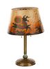 Jefferson Reverse Painted Glass Table Lamp