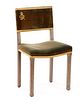George VI Oak Upholstered Coronation Chair