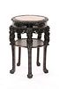 Chinese Export Rosewood Two-Tier Marble Top Table