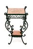 Continental Cast & Wrought Iron 2-Tier Table
