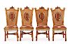 Set of 4 Mackenzie-Childs Wicker Side Chairs