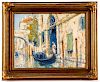 Arthur Diehl, Venetian Canal Scene, Signed