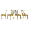 JAMES MONT Four dining chairs