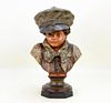 Terracotta Bust of Young Victorian Boy