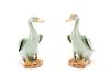 Pair of Chinese Celadon Porcelain Figural Ducks