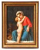 Petrocelli, Mother & Child, Signed Oil on Canvas