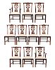 Set of 10 Maitland Smith Dining Chairs