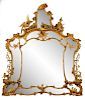 Extraordinary George III Giltwood Girandole Mirror