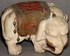 AN EARLY 20TH C. JAPANESE ELEPHANT FORM SEAT