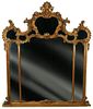 A LATE 19TH TO EARLY 20TH CENTURY ROCOCO STYLE MIRROR