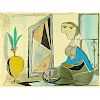 Pablo Picasso, Spanish (1881-1973) Large color Lithograph.