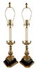 Pair Empire Style Gilt Bronze and
