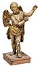 Carved Gilt Wood and Gesso Figure of a