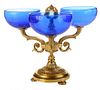 Regency Style Gilt Metal and Glass