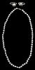 Silver Baroque Pearl Necklace, Two
