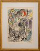 Marc Chagall "Couple de Paysans" Lithograph