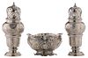 Pair French Silver Casters and