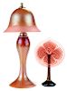 Correia Art Glass Table Lamp and Vase