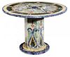 Italian Pietra Dura Circular Pedestal