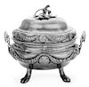 * A Danish Silver Tureen, Maker's Mark PM, Copenhagen, Late 18th/Early 19th Century , having two floral decorated handles, the l