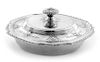 An American Covered Serving Dish, Tiffany & Co., New York, NY, Early 20th Centry, the lid having a foliate and gadrooned handle