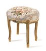 A Victorian Giltwood Stool Height 19 1/4 inches.
