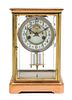 An American Crystal Regulator Clock Height 10 3/8 inches.