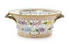 * A Royal Copenhagen Flora Danica Porcelain Reticulated Basket Width 8 1/2 inches.