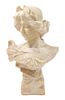 An Italian Marble Bust Height 23 inches.