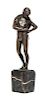 A Grand Tour Bronze Figure Height 8 1/2 inches.