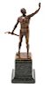 * A Grand Tour Bronze Figure Height 12 1/2 inches.