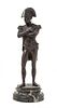* A Continental Bronze Figure Height 9 3/4 inches.