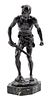 * An Austrian Bronze Figure of a Man Height 19 1/4 inches.