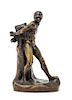 * A Continental Bronze Figure Height 7 1/2 inches.