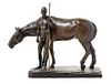 * A German Bronze Figural Group Width 15 inches.