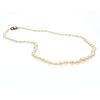 Graduated Cultured Pearl, Silver Necklace, Mikimoto