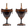 Pair Neoclassical Tole Urns