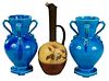 Three Aesthetic Movement Pottery Vases