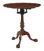 Chippendale Style Carved Mahogany Pie Crust Tea Table