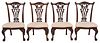 Set of Four Chippendale Style Mahogany Dining Chairs