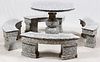 GRANITE TABLE AND BENCHES