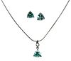 14kt. Gemstone Necklace and Earring Set 