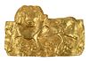 Chinese Gold Ram Plaque