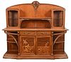 Majorelle Art Nouveau Marquetry Inlaid "Chicoree" Sideboard